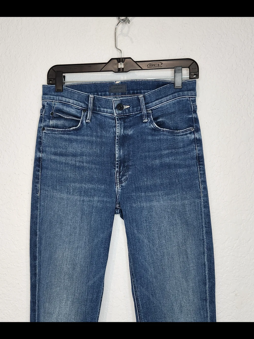 MOTHER Dazzler  Wome's Medium Blue Slim Straight Jeans